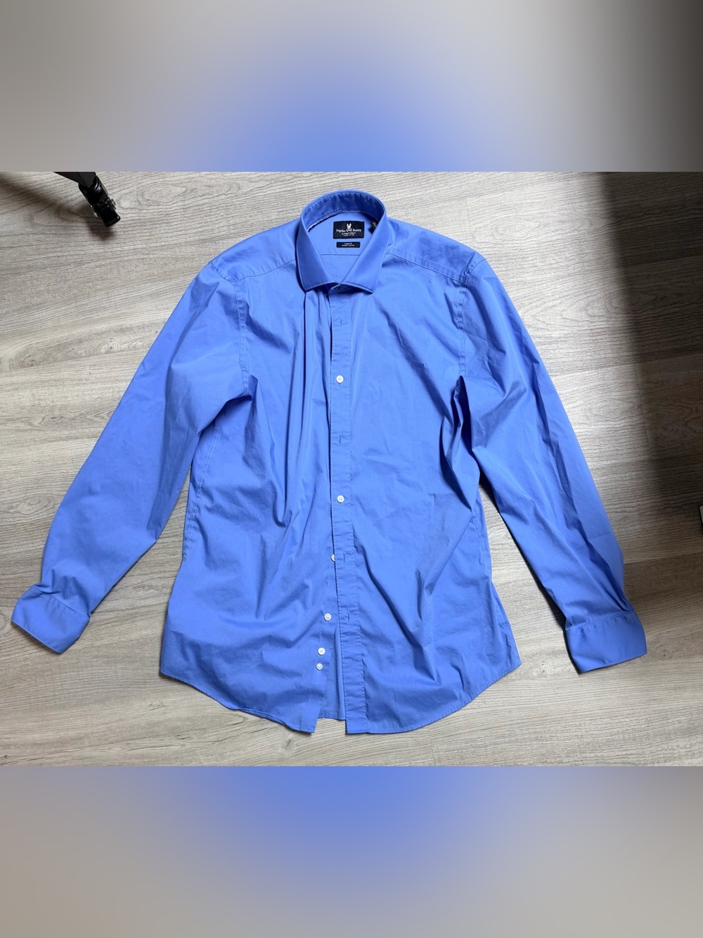 Psycho Bunny Men's Dress Shirt - Bright Blue